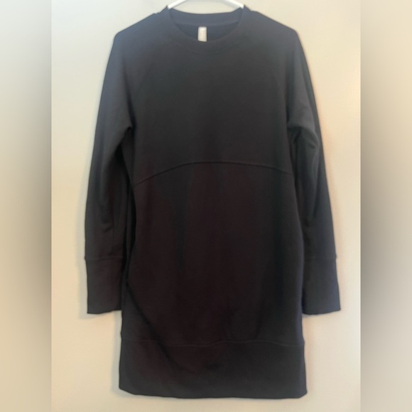 Athleta Bounce Back Sweatshirt Dress Black Size S - Picture 4 of 15